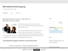 Tablet Screenshot of betriebsversicherung.org